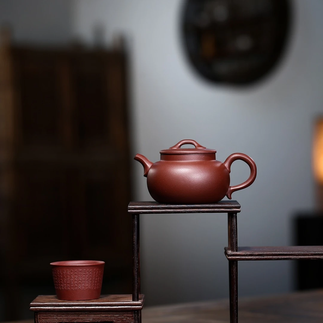 （掌柜家制作）宜兴紫砂壶陶韵原矿底槽清210毫升自作