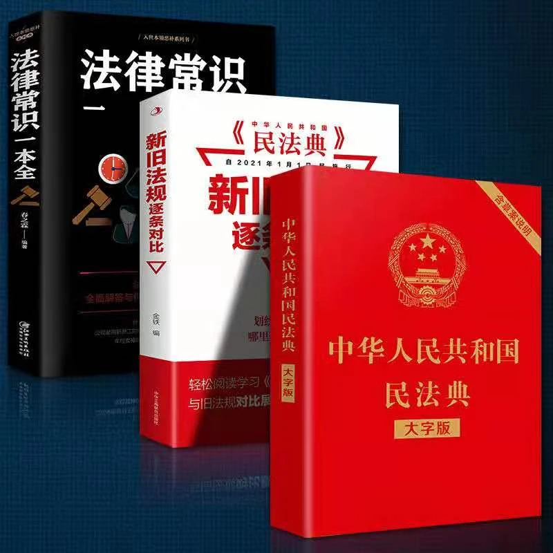 【名人品读】民法典 正式版 大字版 中华人民共和国 民法典法刑法