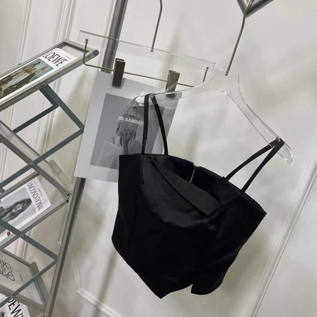 订制时尚百搭女士简约黑色吊带3233