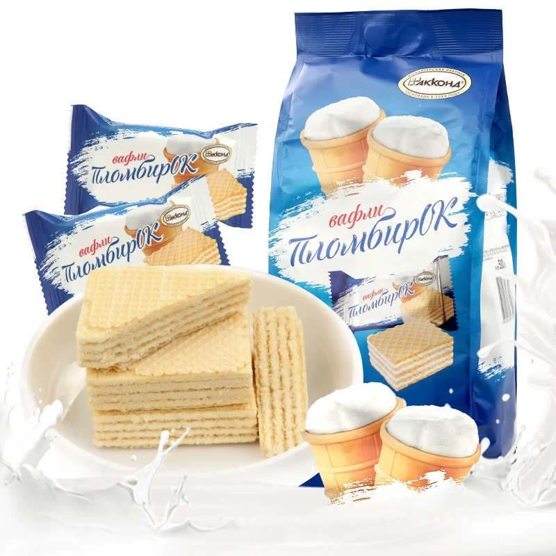 阿孔特俄罗斯进口阿孔特冰淇淋威化饼干 净含量：408g