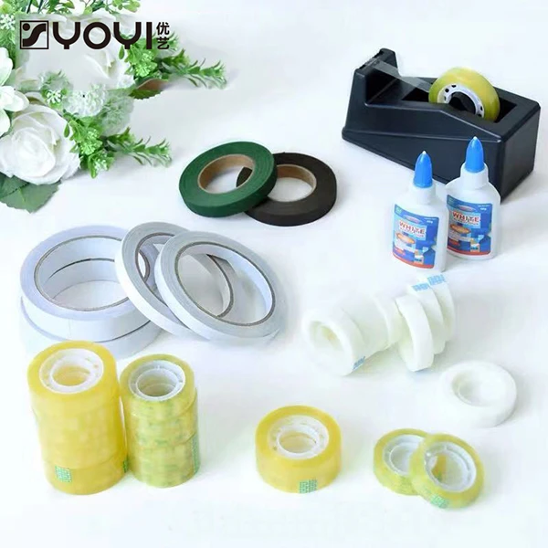 优艺花艺胶带细胶带韧性粘性好婚车无痕胶带包花材料