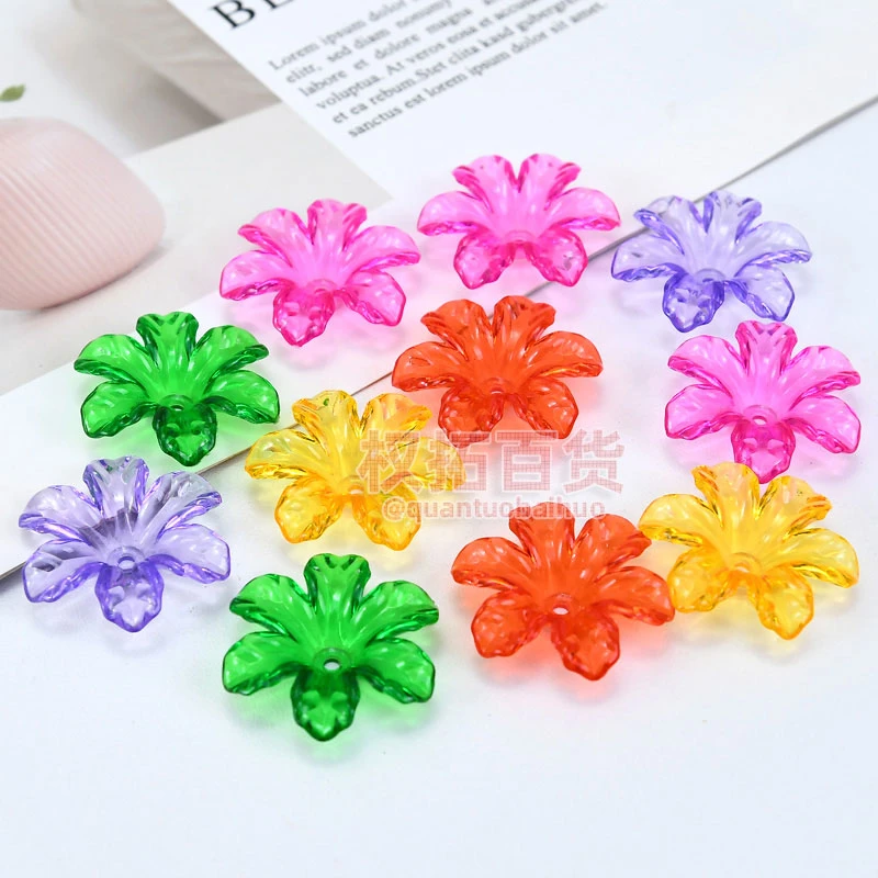 玫瑰花DIY手工花束叶片太阳花枫叶材料亚克力仿真花配件假花花瓣