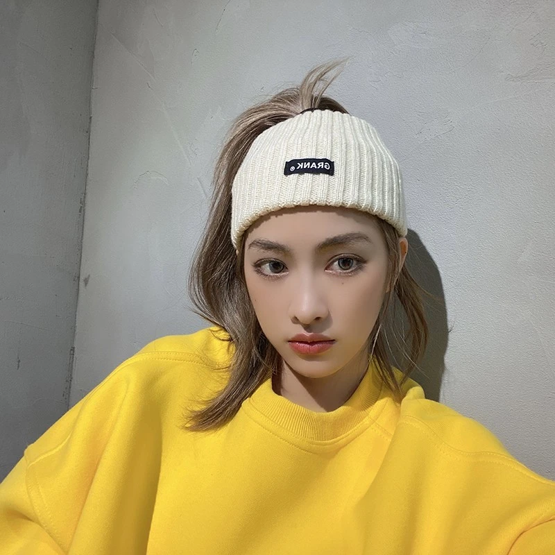 四季可带运动头箍韩国ins字母宽边洗脸发带休闲纯色头饰头套女