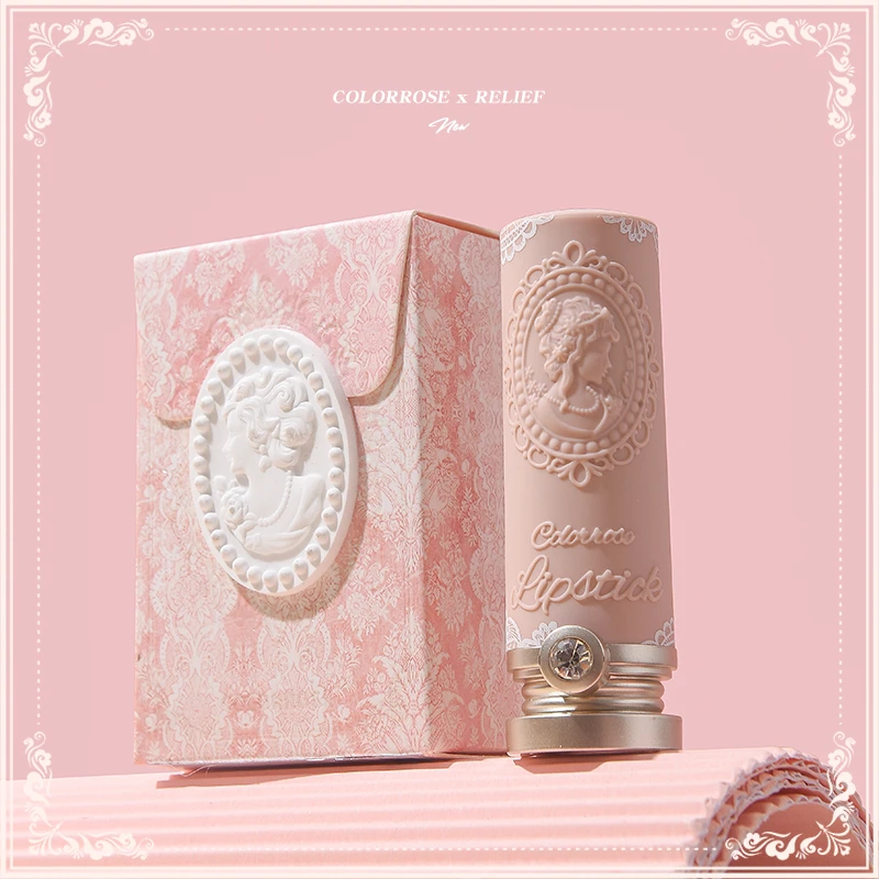 【官方正品】colorrose|浮雕口红小众品牌平价学生款奶茶色纯欲显白