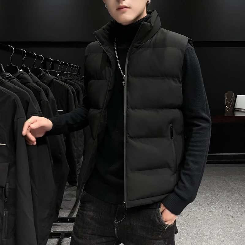 马甲男秋冬潮流加厚保暖百搭棉背心冬季男士休闲工装马夹坎肩外套