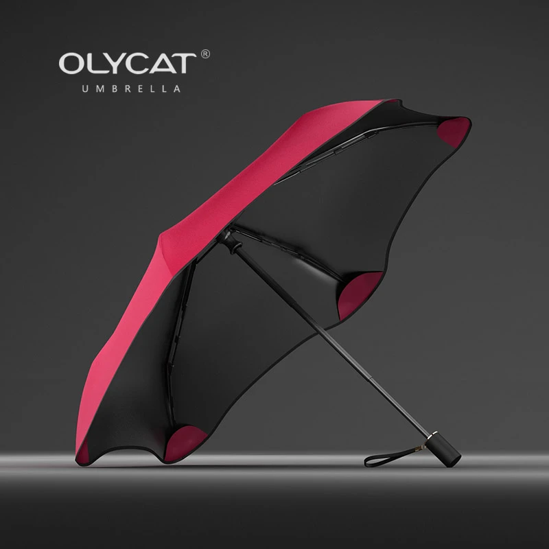 OLYCAT防晒防紫外线遮阳伞大号加固加厚晴雨伞两用女三折叠太阳伞