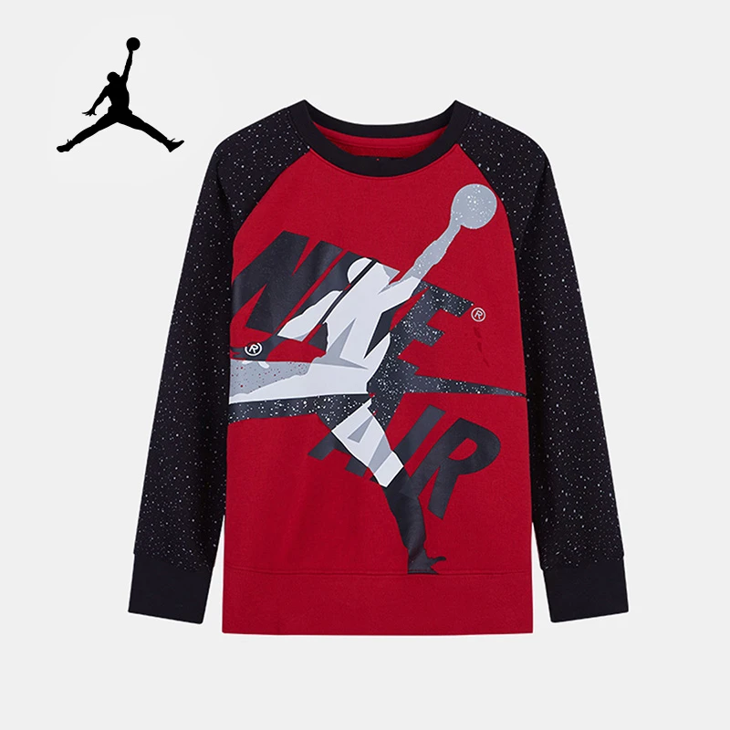 【童装旗舰】AirJordan时尚童装男童运动春秋套头卫衣JDB-FW-7035