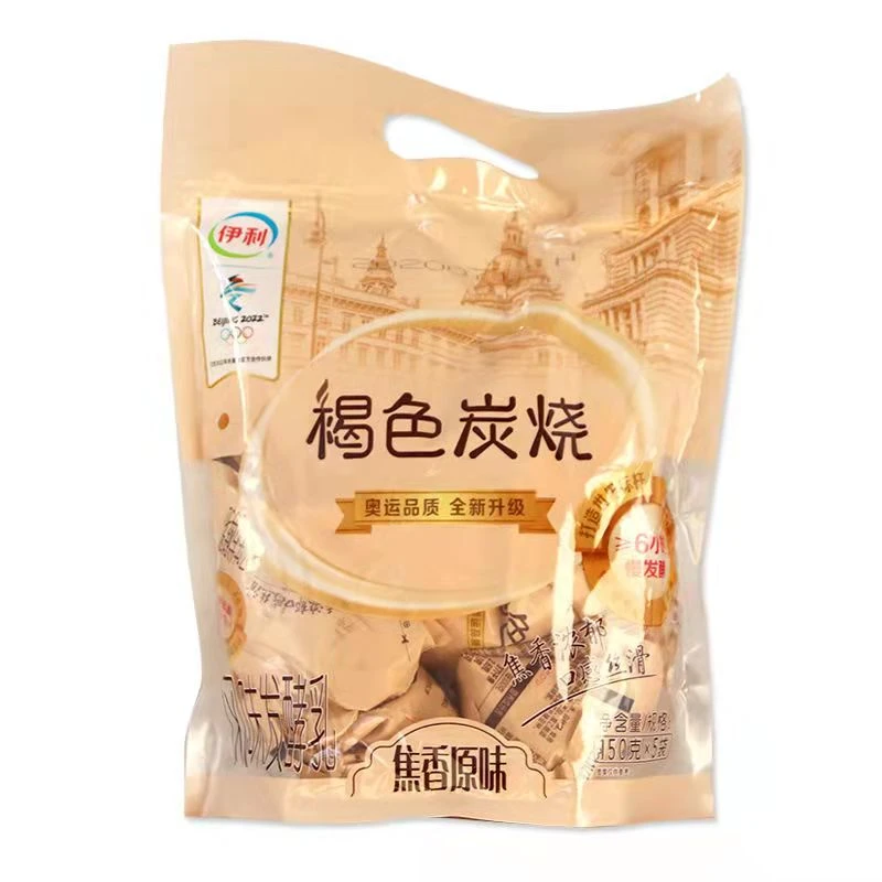 【新日期】伊利褐色炭烧风味发酵乳150g*15袋装早餐营养牛奶乳酸菌
