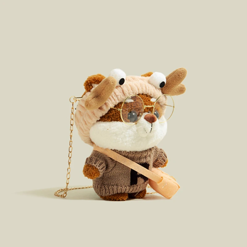 新款秋冬毛绒包包2022新款包包女ins小众公仔百搭肩包潮流网红