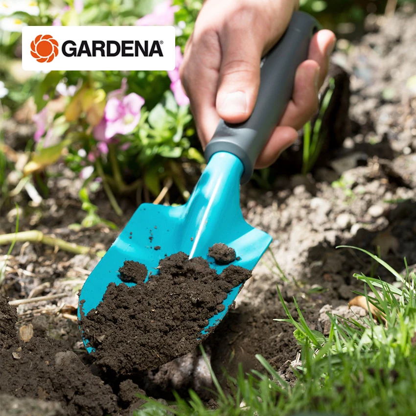 德国进口嘉丁拿GARDENA花园种花耐磨挖菜工具家用加厚园艺小铲子