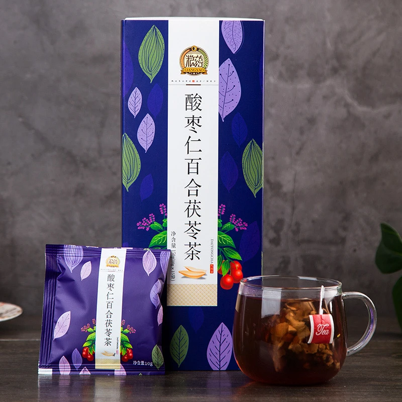 粮药酸枣仁百合茶官方旗舰店正品zb 150g/盒