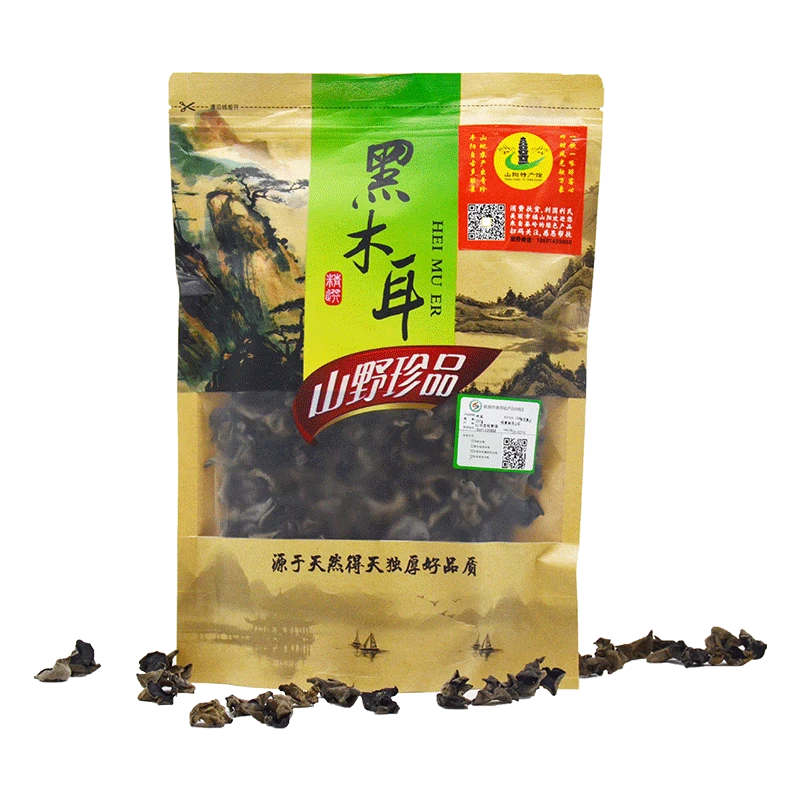 22℃商洛直播大赛 | 肉厚无根 农家干木耳 250g/袋