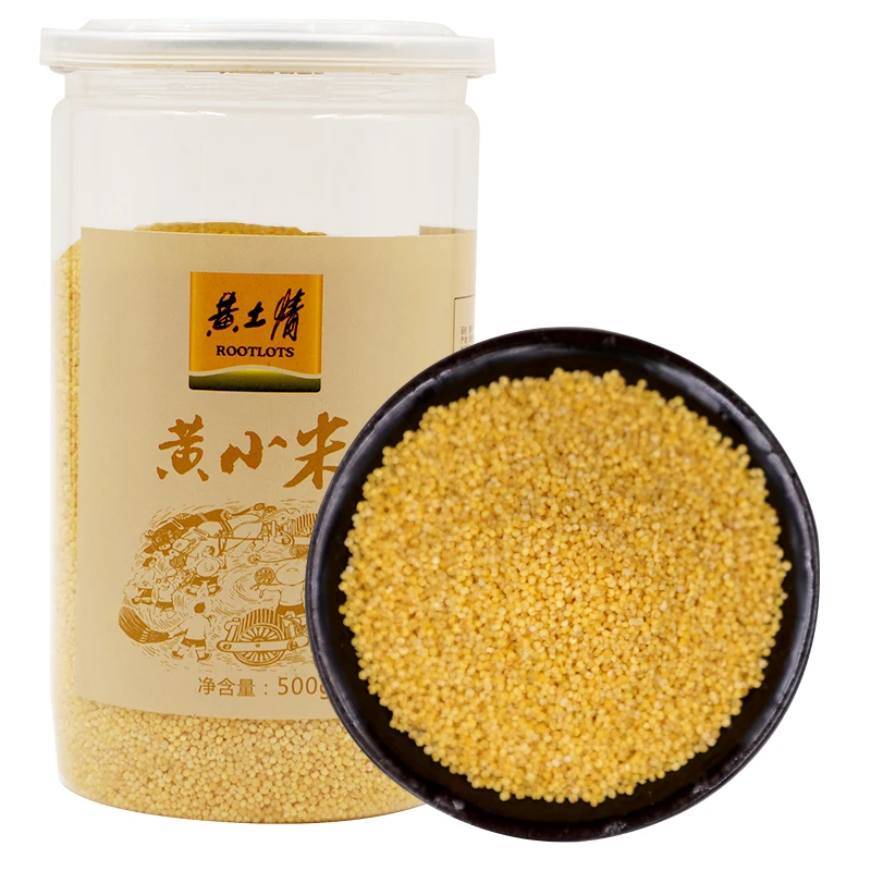 黄土情 黄小米500g桶装陕北黄小米新米小黄米粗粮糯粘稠粥米