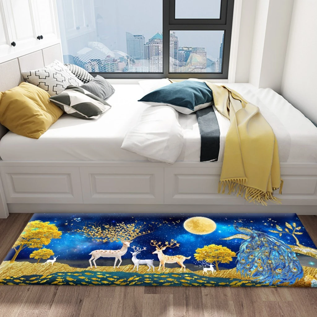 卧室床边吸水防滑百搭简约地毯厨房吸油长方形飘窗垫