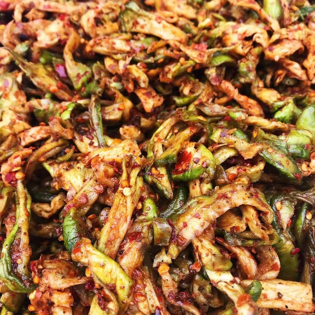 重庆农家麻辣手工榨菜菱角菜青菜丝Diy咸菜下饭菜开胃菜250g*4袋