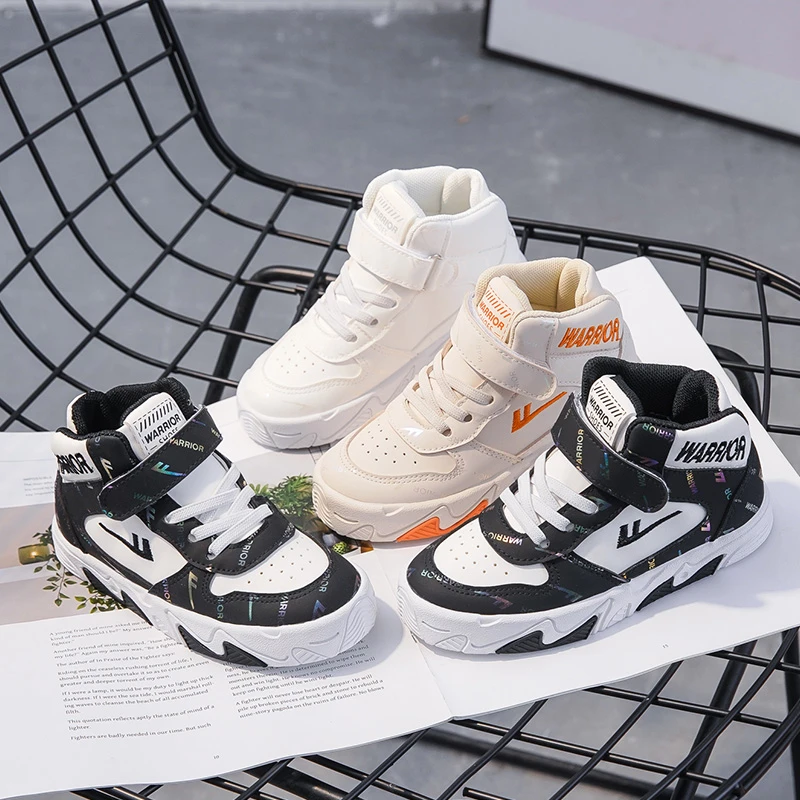 Warrior/回力儿童高帮鞋2024秋冬新款男童运动女童休闲鞋潮211109