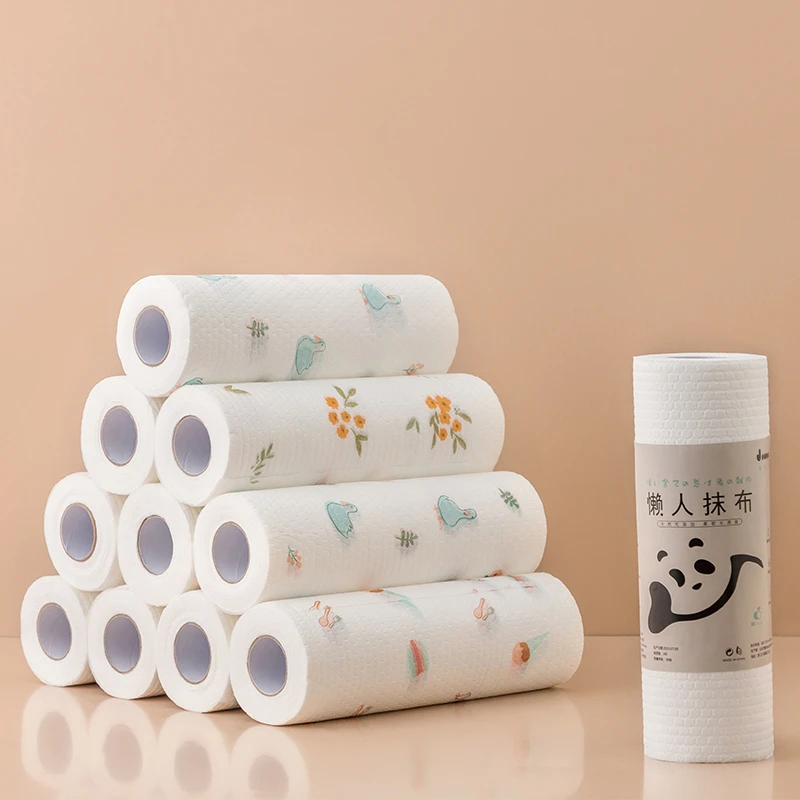 懒人抹布厨房干湿两用免洗可水洗吸油无纺布巾一次性洗碗布家用