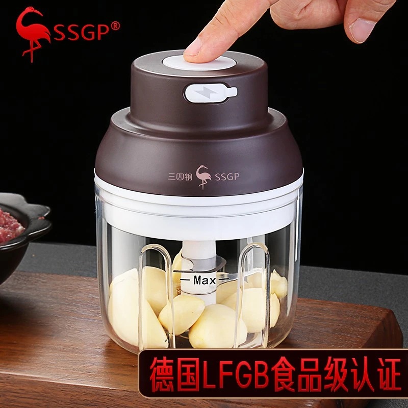 德国蒜泥神器电动打蒜绞蒜蒜蓉蒜末搅碎器家用拉蒜搅蒜捣蒜器
