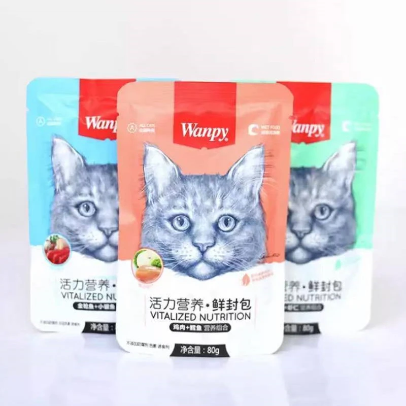 猫鲜封包营养鳕鱼蟹肉金枪鱼鲜封包猫零食成猫湿粮80g*10包