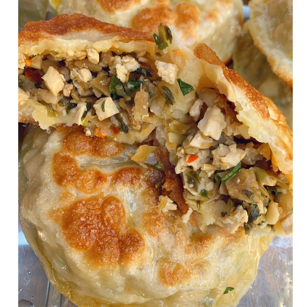 妈妈是超人【木梳粿 雪菜豆腐肉馅】纯手工早餐饼速食手抓饼
