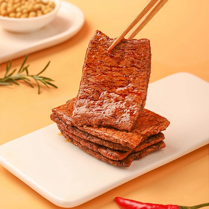 【回购推荐】劲仔手撕素牛排480g麻辣素牛肉食品小包装方便劲道-ym