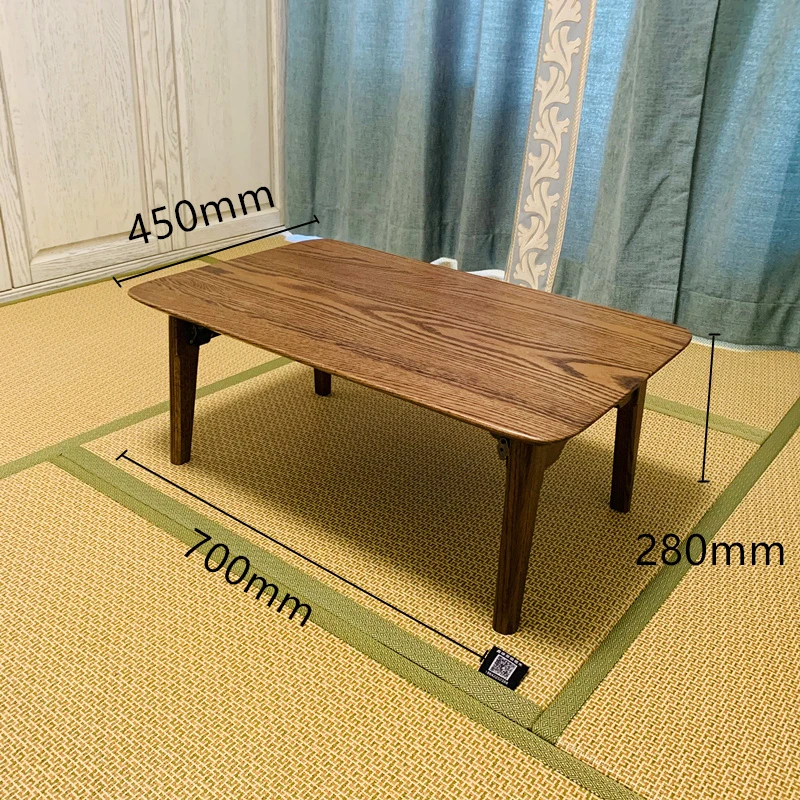 K528红橡木可折叠小炕桌阳台桌