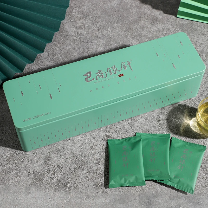 2025新茶重茶茶叶巴南银针绿茶128g明前春茶毛尖茶礼盒装知春生态