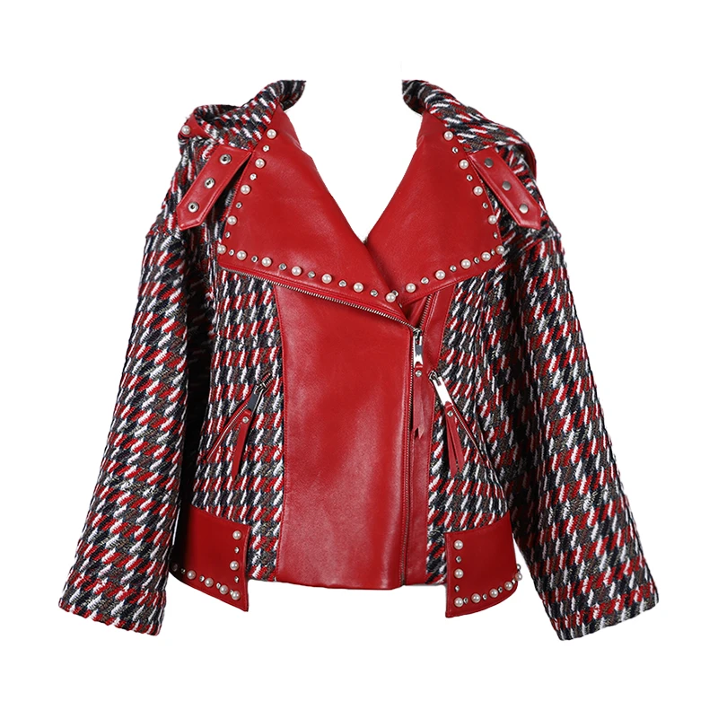 【B99官方旗舰店】女装短款夹克外套皮衣 DJWCA05228