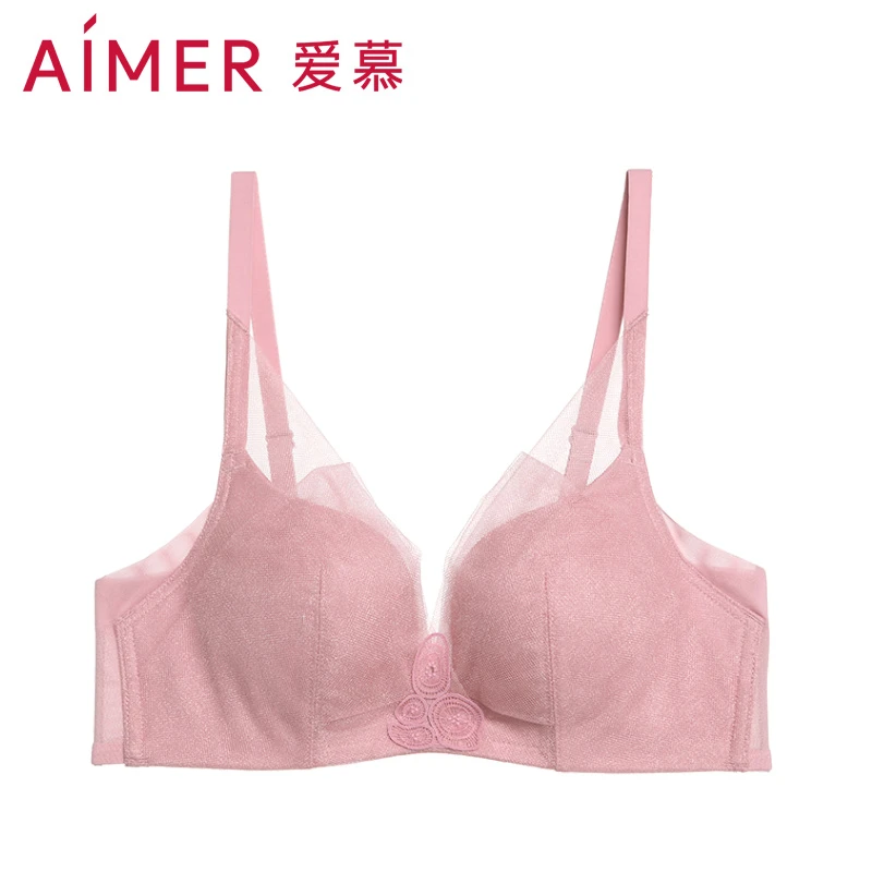 爱慕「裸感」文胸内衣女大胸显小舒适薄款蕾丝AM174131/AM114131