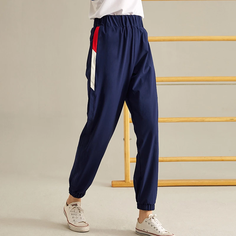 gymna复古宽松休闲运动裤女束脚显瘦训练跑步9分长裤瑜伽健身服秋