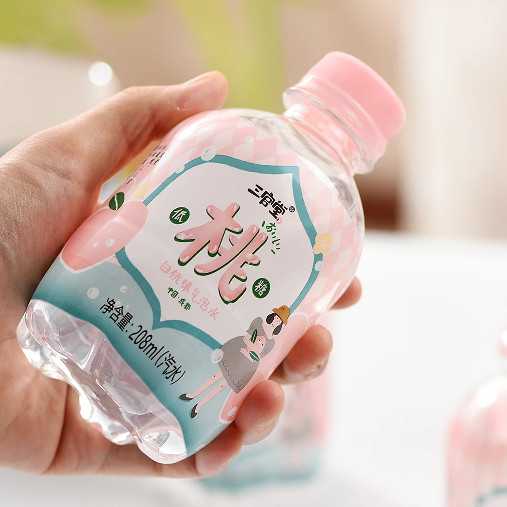 6瓶入内白桃汽水饮料饮品208ml*6瓶0脂果味即饮清爽果香