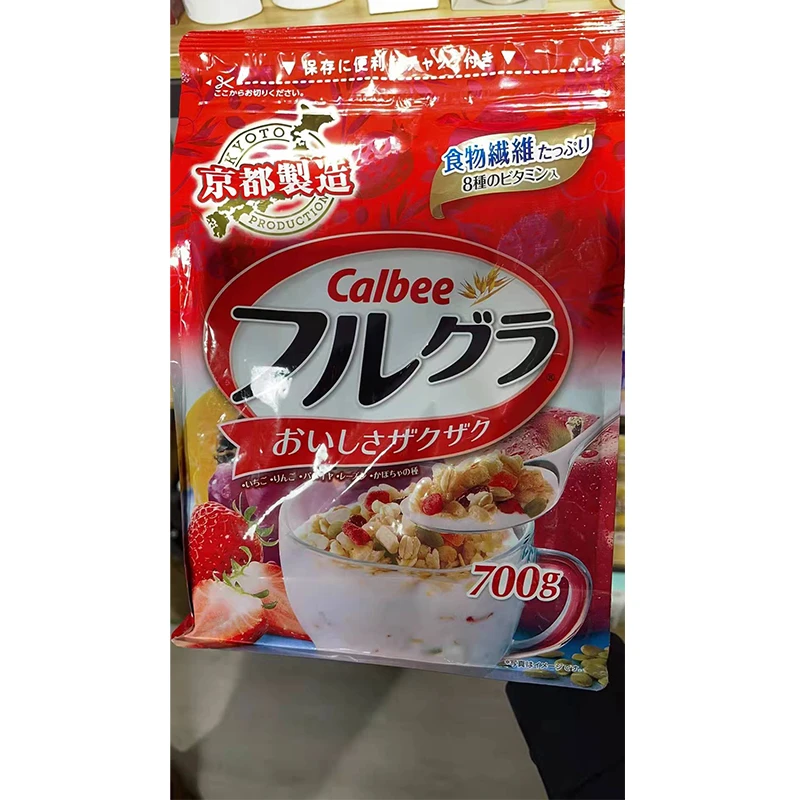 Calbee日本进口卡乐比水果麦片700g富果乐京都府冲饮营养餐限定版