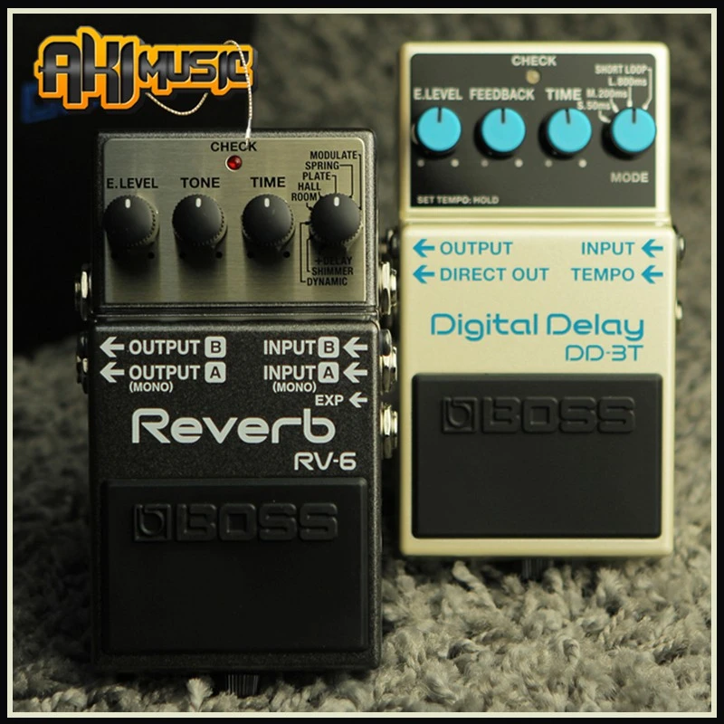 北京秋音BOSS RV6 DD-8 CE5混响延时合唱延迟电吉他单块效果器