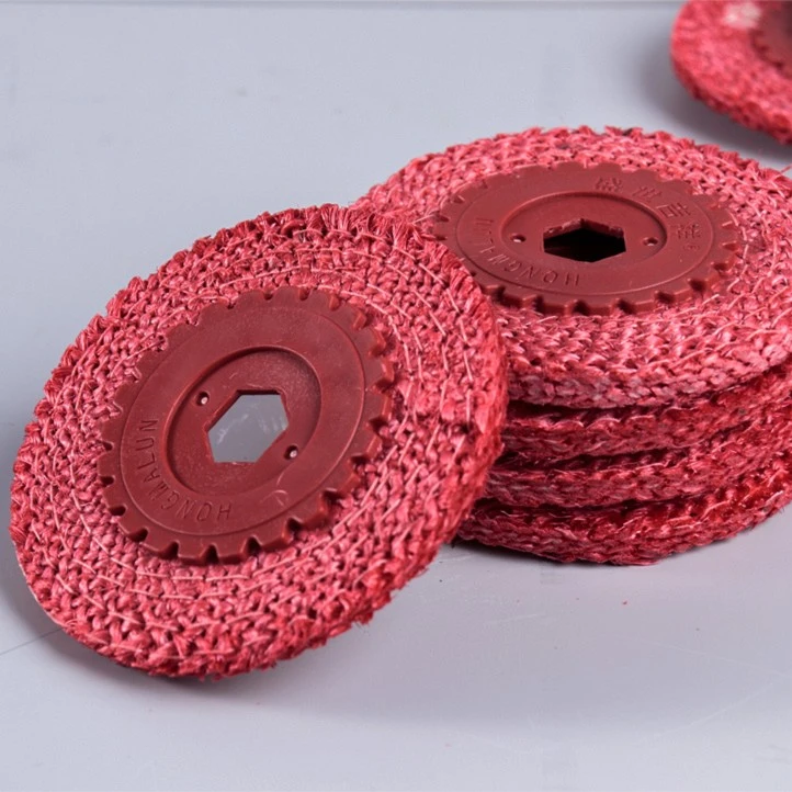 红麻轮金属除锈抛亮麻轮 焊道打磨细纹清理100磨光机不锈钢抛光轮