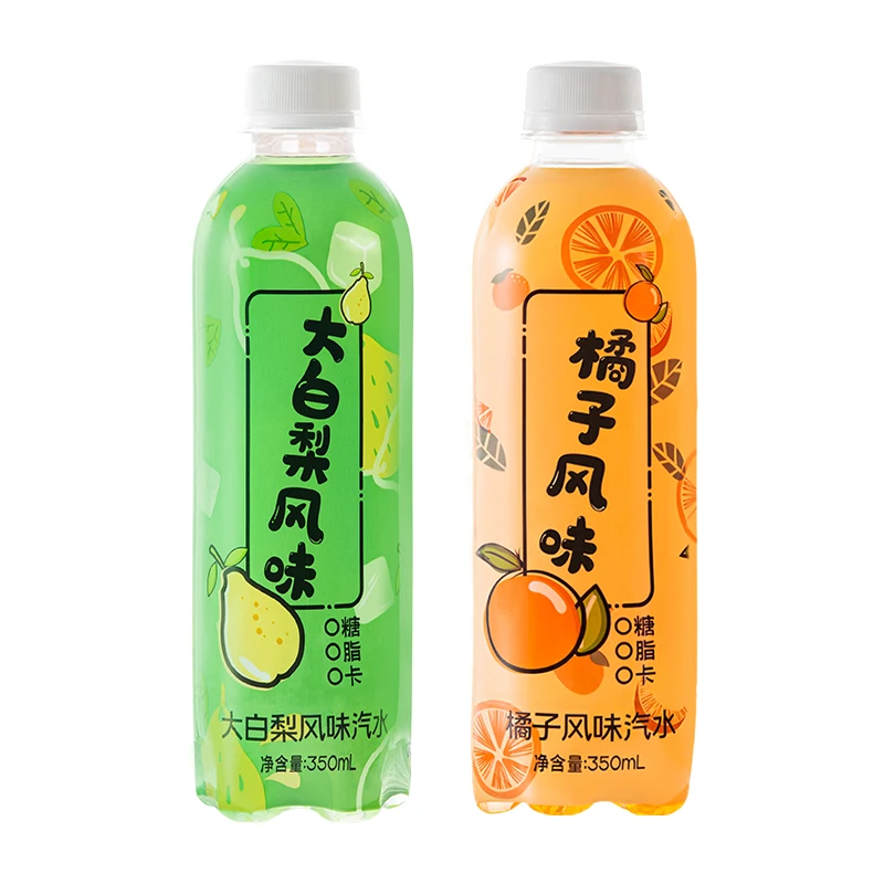 【明明专属】秋林大白梨东北橘子老式汽水0糖0脂0卡350ml*12瓶品牌