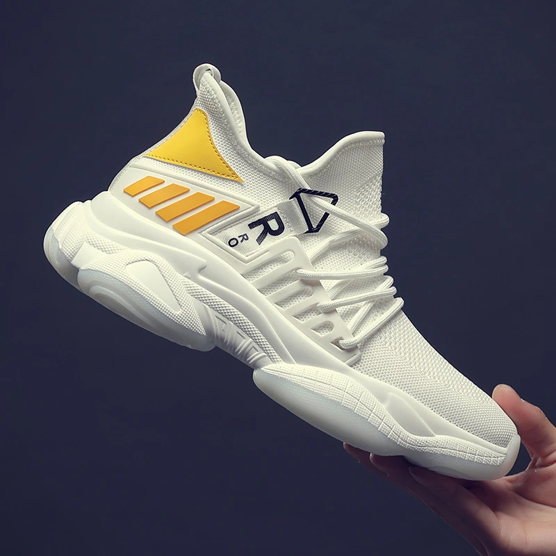 特大码秋季透气网鞋男45休闲跑步潮鞋46飞织椰子鞋47大号运动鞋48