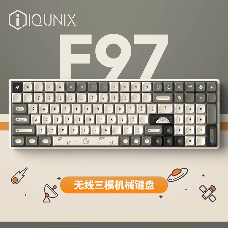 IQUNIX F97无线机械键盘 漫游指南蓝牙2.4G客制化办公电竞铝合金