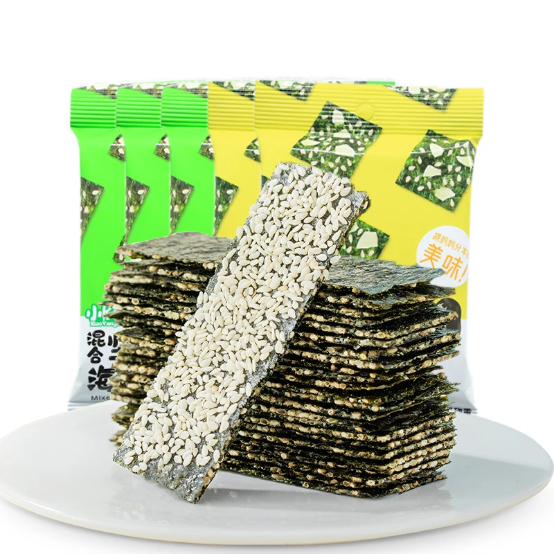 新农哥混合口味夹心海苔脆12g*5袋9.9包邮商品爆款休闲解馋小零食