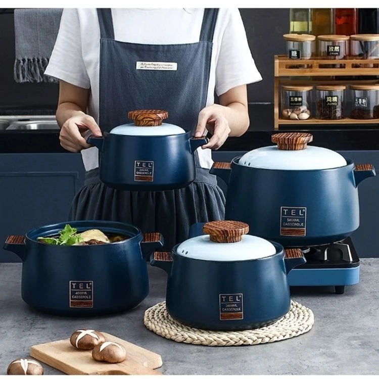 只发新疆 TEL陶瓷砂锅干烧不裂燃气灶电陶炉通用陶瓷煲汤锅耐高温