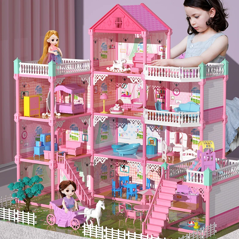 儿童过家家女孩玩具公主房子别墅城堡生日礼物小魔仙芭比娃娃屋