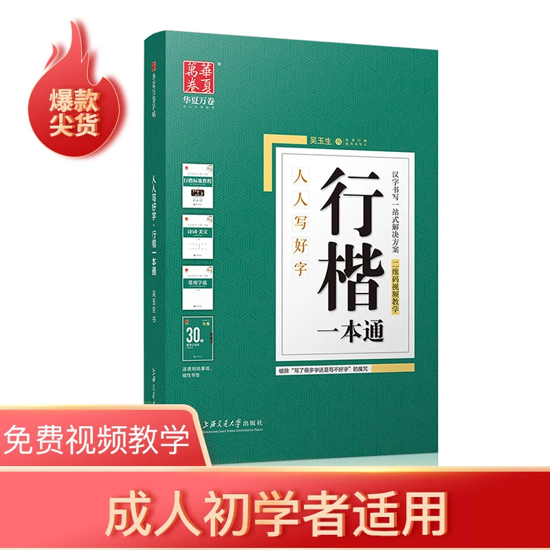 成人行楷初学 行楷一本通  成人进阶练习  常用字单字突破8000字