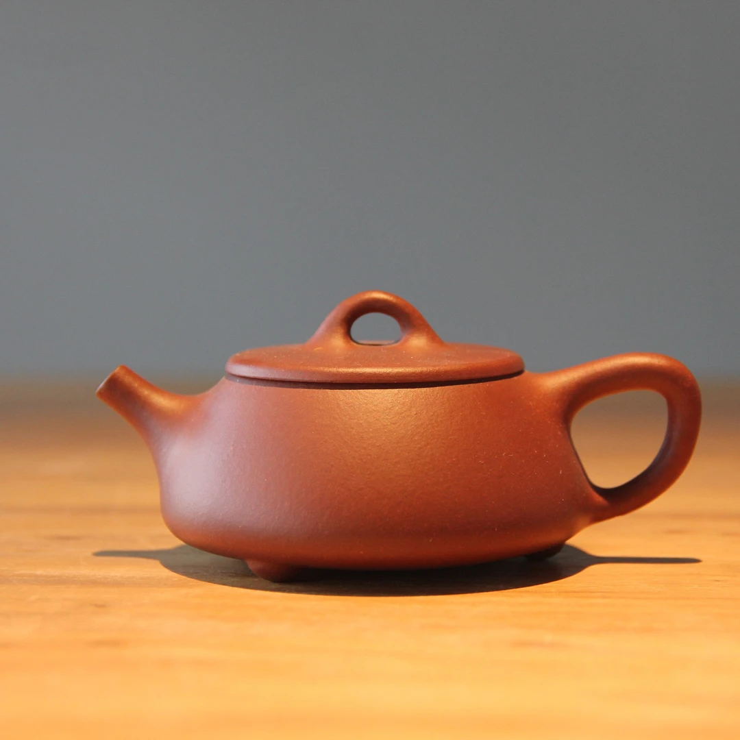 陽萱堂原矿紫泥 小石瓢  子冶石瓢改款作  小品作 不费茶 紫砂壶