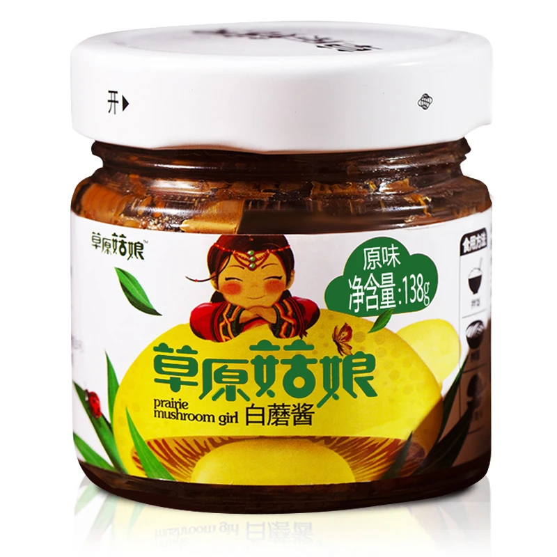 康新牧场草原菇娘白蘑菇酱138g/瓶