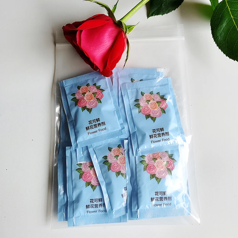 鲜花保鲜剂玫瑰向日葵百合花延长花期 花可鲜营养剂通用型5g*10包
