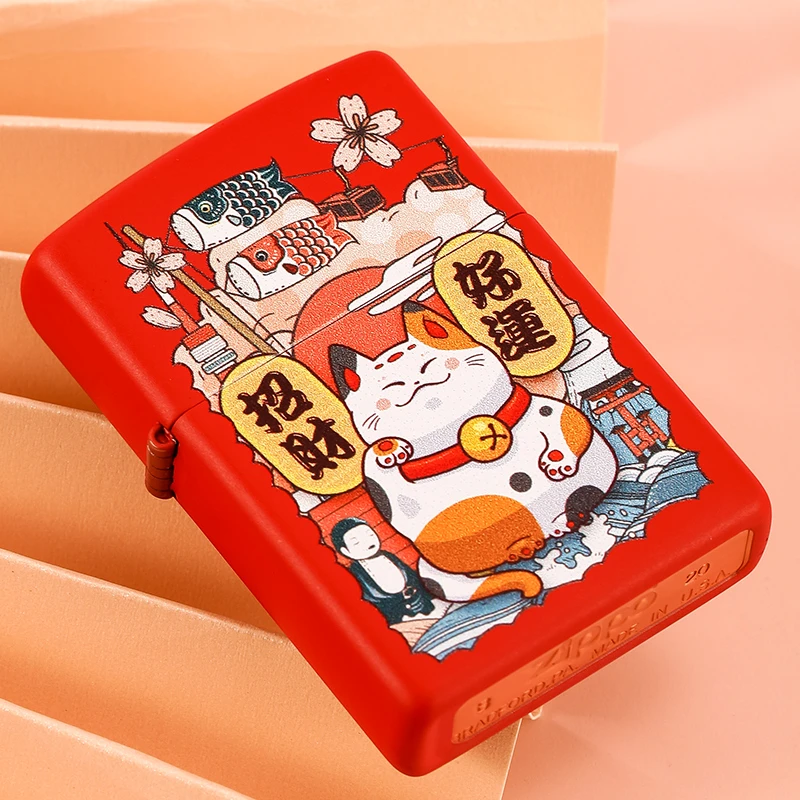 ZIPPO打火机太仓彩印猫系列TC9901CY