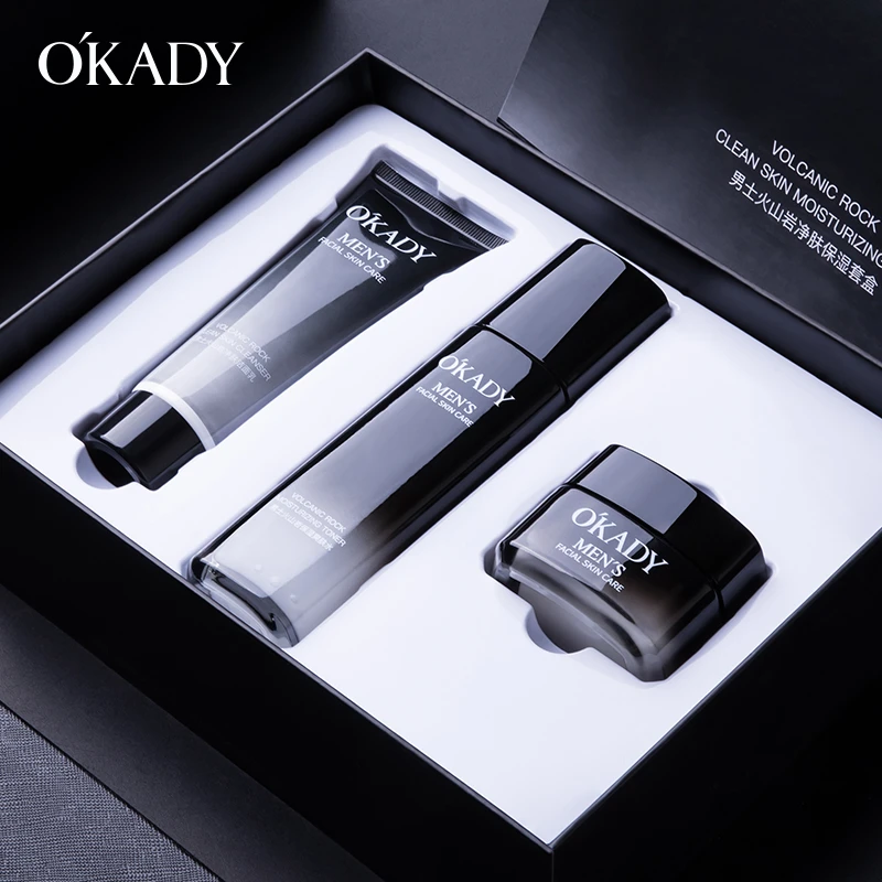 【明星柳岩代言】欧佩男士火山控油净肤三件套补水保湿护肤品套盒