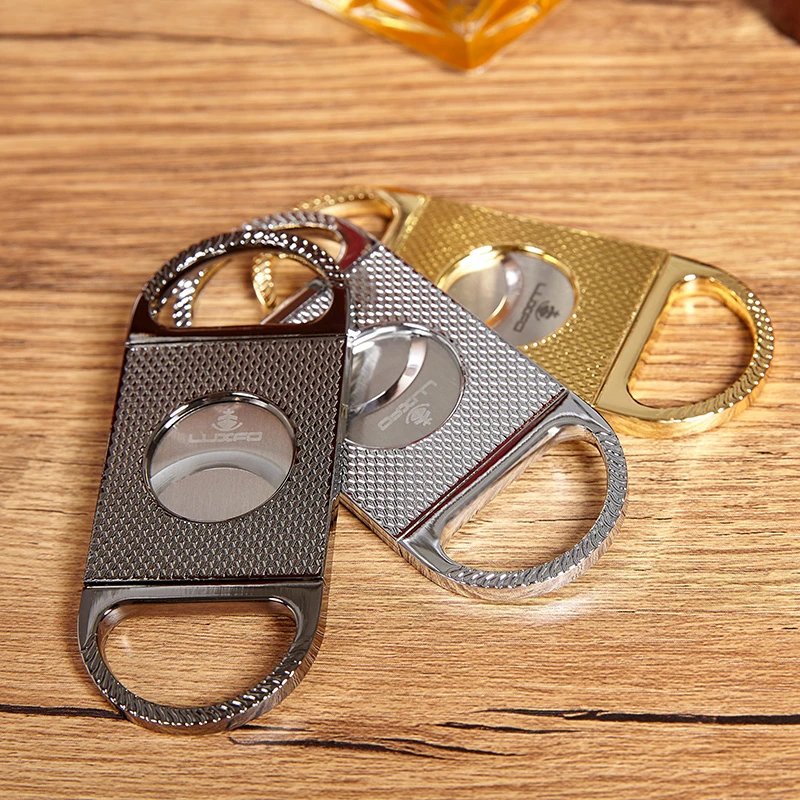 LUXFOLUXFO朗佑全金属雪茄剪超薄便携式雪茄刀顺滑锋利雪茄开口器