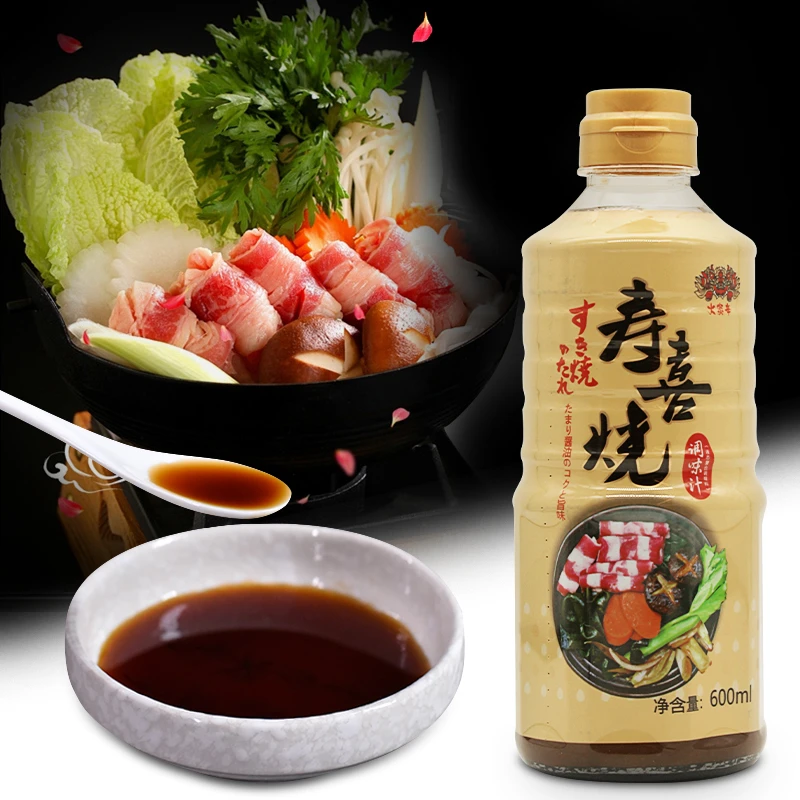 火炎辛寿喜烧调味汁600ml 日式寿喜烧火锅底料日本牛肉寿喜锅酱油