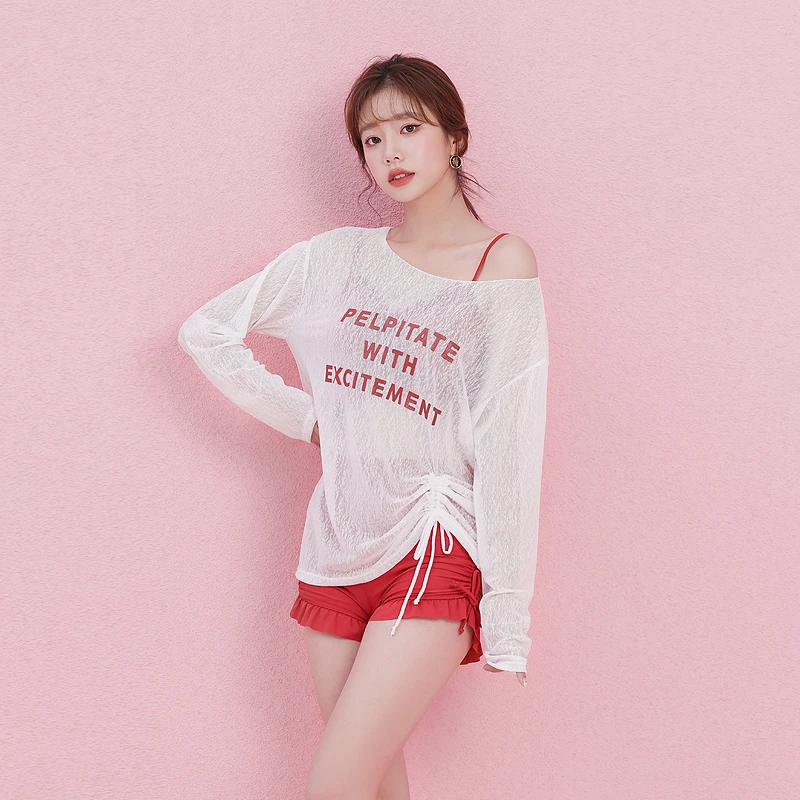 佑游12004泳衣2025新款遮肉显瘦游泳衣保守MM游泳高档泳装三件套