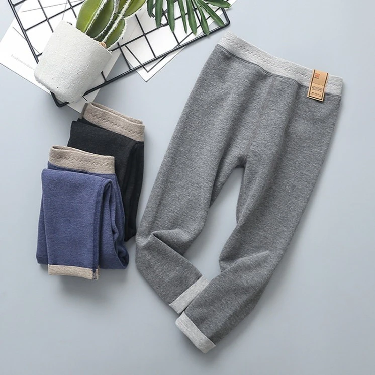 暖绒中大童春秋季保暖裤薄款秋裤 打底裤内穿外穿儿童绒裤加厚